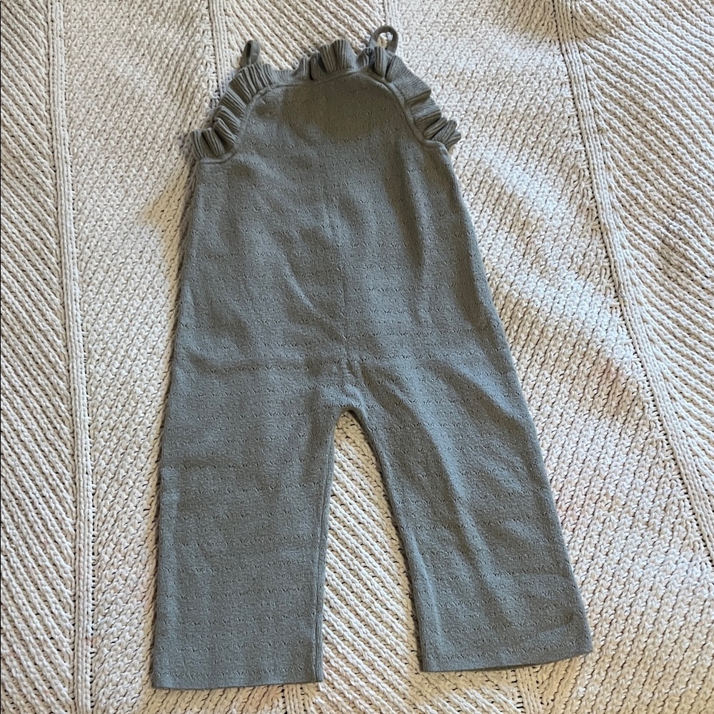 Zara Charcoal Ruffle Kids Romper